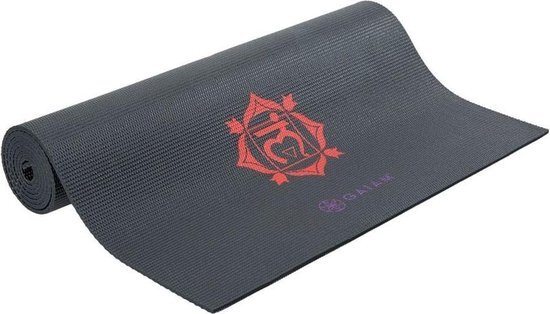 Gaiam Yoga Mat - 6 mm - Black Chakra