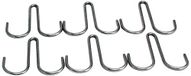 Enclume Twin Hook, set van 6, te gebruiken met pottenrekken, gehamerd staal