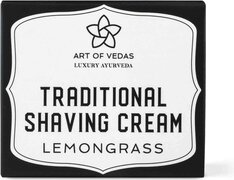 Art of Vedas - Traditional Shaving Soap Cream - Lemongrass - Ayurvedische - 100% Natural - Vegan