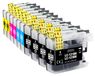 Brother Cartouches d'encre LC123XL, 10 pièces, adaptées aux Brother MFC-J-série