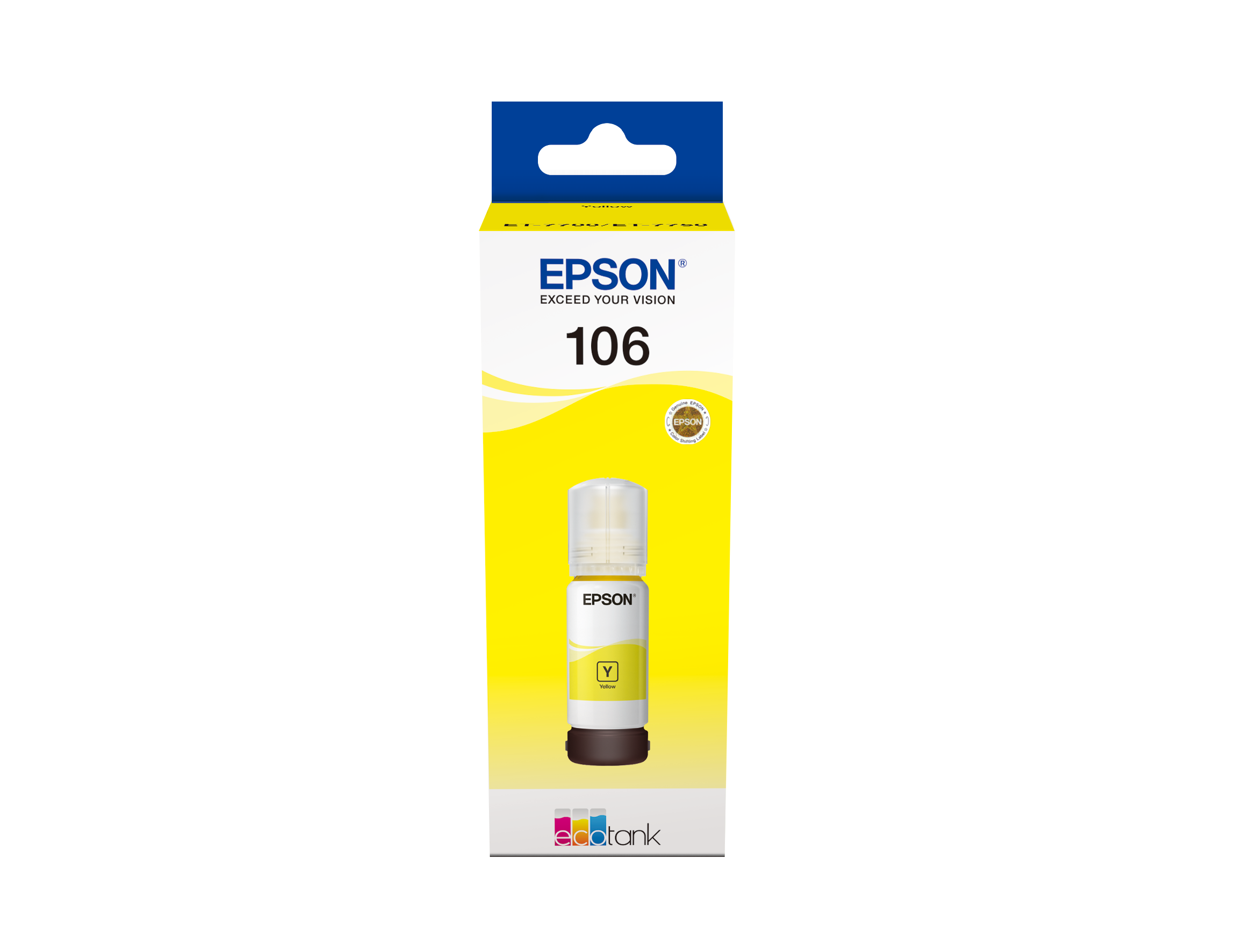 Epson 106 EcoTank Yellow ink bottle geel