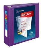 Avery 79810 D-ring ringband Paars 670 vel 3 ringen 4 vakken