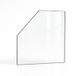 Invicta Vitre Iwaki - Verre 1 angle coupé pour poêle à bois - 172 / 26 x 370 / 267 x 4 mm (l1/l2 x H1/h2) - 4 mm