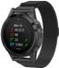 By Qubix Qubix Milanese Bandje voor Garmin Fenix 8 / 8 Pro - 26mm Quickfit - Zwart