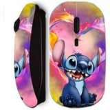 Maniacase Zwarte Draadloze Stitch Tekening Muis