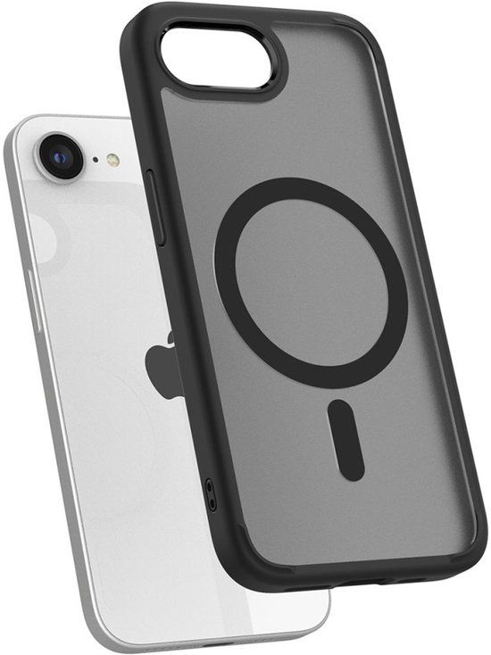 Spigen Ultra Hybrid Backcover MagSafe geschikt voor iPhone 17e / 16e - Frost Black