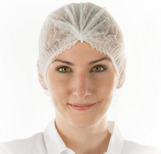 Hygonorm Haarnetjes clip cap per 100 stuks 50 cm wit - haarnetje