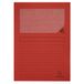 Exacompta - Ref. Forever® 50105E 120 g/m² 100 kunststofvrije venstermappen, 100% gerecycled, blauwe engel certificaat - afmetingen 22 x 31 cm voor A4 - kleur: rood