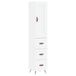 vidaXL Hoge kast, wit, 34,5 x 34 x 180 cm, houtvezel