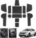 OEM Shenzhen Haorui Industrial Technology Co., Ltd. Rubberen Antislipmatten Set - Anti-Stof - Voor Taigo 2021-2026 Interieur Middenconsole Bekerhouders - Zwart