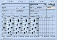 RNK 2900/21-10 - vakantie- en misdakkaart 2021 met grafische weergave, 10 kaarten, DIN A5 horizontaal, indexdoos