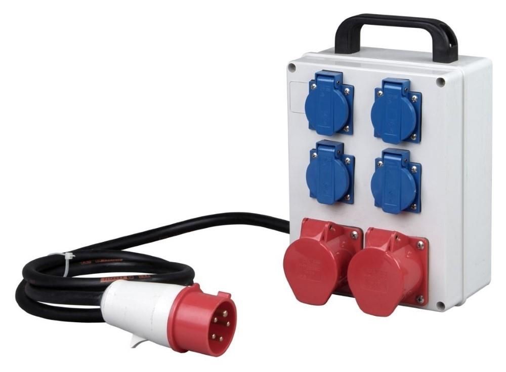 Enzo Kopp CEE 6314200 Verdeler 5P/16A/400V naar 2xCEE + 4xWCD