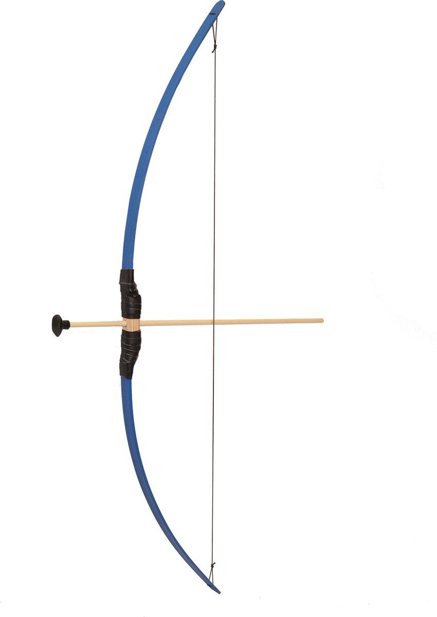 Houten Pijl En Boog 100 cm Blauw
