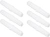ZenithVibe Set van 10 plastique waterslang koppelstukken voor pompslangen - Rechte witte slangkoppelstukken - Geschikt voor siliconenslangen (9-9mm)