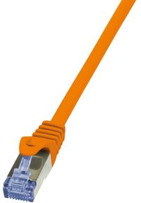 LogiLink Câble réseau Cat6a S/FTP - 5m - Orange