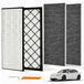 SolidKeus - Ensemble de filtres HEPA et à charbon actif pour intérieur de voiture