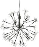 Luca Lighting Kerstverlichting Bal met Warm Witte LED Lampjes - Ø30 cm - Zwart