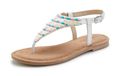 LASCANA Teenslipper aqua / rosa / wit / parelwit