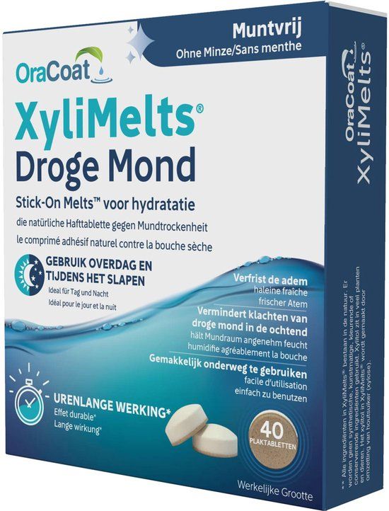 DeOnlineDrogist.nl XyliMelts voor Droge Mond Muntvrij