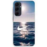 Nike Coque Pour Samsung galaxy A55 logo blanc mer solei Maniacase