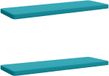 vidaXL - 2-delige Bankkussens VUGHT 100% Polyester Turquoise