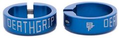 DMR Deathgrip poignée de vélo bague de verrouillage Bleu