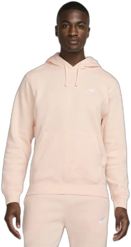 Nike Sportswear Club Fleece Hoodie - Hoodie - XS - Washed Coral / Koraalroze