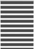 vidaXL Zebra rolgordijn 110x100 cm stofbreedte 105,9 cm zwart