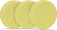VONROC Disques de polissage/Dosettes en mousse pour polisseuses – 125mm, 3 pièces – Jaune