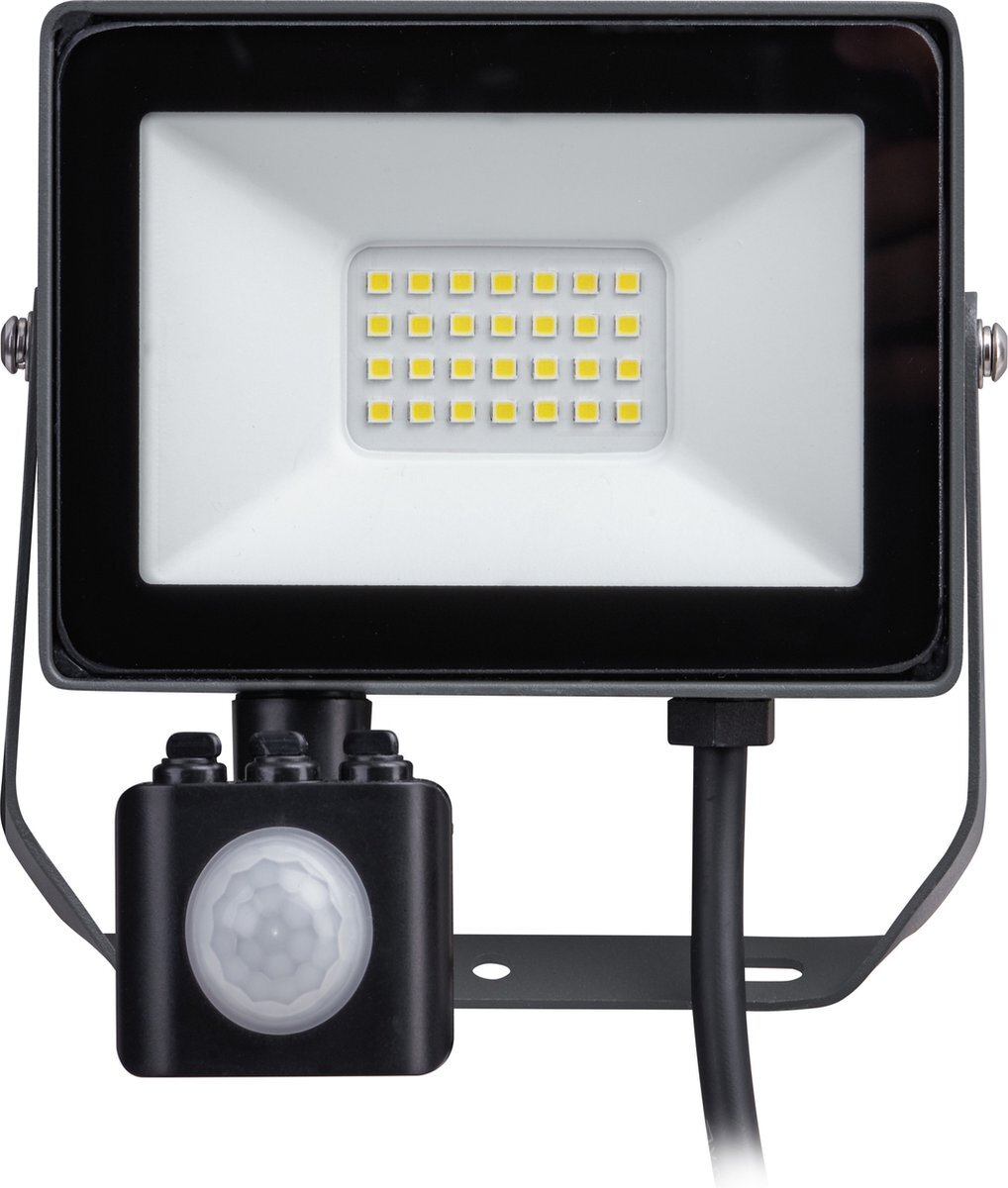 Philips - Decoflood - Floodlight - zwart - 1x20W - met sensor