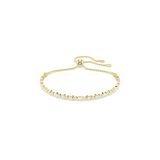 Swarovski Matrix Tennisarmband, Ronde slijpvorm, Wit, Goudkleurige toplaag