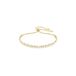 Swarovski Matrix Tennisarmband, Ronde slijpvorm, Wit, Goudkleurige toplaag