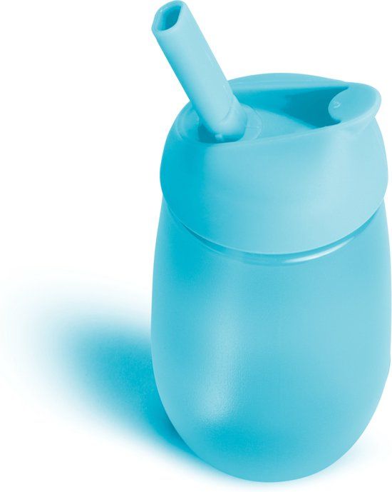 Munchkin Simple Clean Rietjesbeker - Blauw - 296 ml - Vaatwasserbestendig
