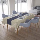 Bonamaison Tafelkleed, Anti-Mold, Sneldrogend, Waterdicht, 100% Polyester Tafellaken, Willekeurig patroon, 140 x 200 Cm - Ontworpen en Vervaardigd in Turkije