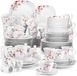 VEWEET 'Annie' servies, 50-delig, porselein. Combinatieservies met borden, kommen, koffiekopjes, koffieset, eierbekers, melkkan en suikerpot