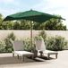 Maison Exclusive - Parasol à mât en bois, vert, 300x300x273 cm
