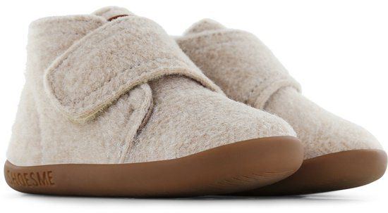 Shoesme Beige Vilten Slofje - Baby Slofjes - Unisex - BEIGE - Maat 20