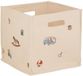 Cam Cam Copenhagen Panier de rangement - Toile - Jouets vintage - Beige 2