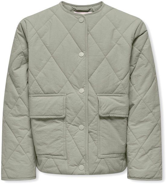 ONLY KIDS ONLY KOGROSALINA Gequilte jas Kinderen Polyester/Nylon Seagrass Maat 134