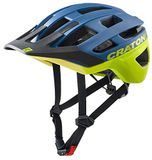Cratoni Helmets AllRace Fietshelm voor volwassenen, uniseks, blauw-geel, M-L 56-61