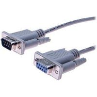 exertis Connect Seriële verlengkabel - DB-9 (M) naar DB-9 (V) - gevormd - grijs