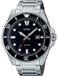 CASIO MDV-107D herenhorloge, zwart, quartz, analoog, waterdicht tot 20 bar, stalen kast, roestvrijstalen band