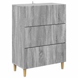 vidaXL Ladekast 66 x 34,5 x 90 cm Bewerkt hout Grijs sonoma