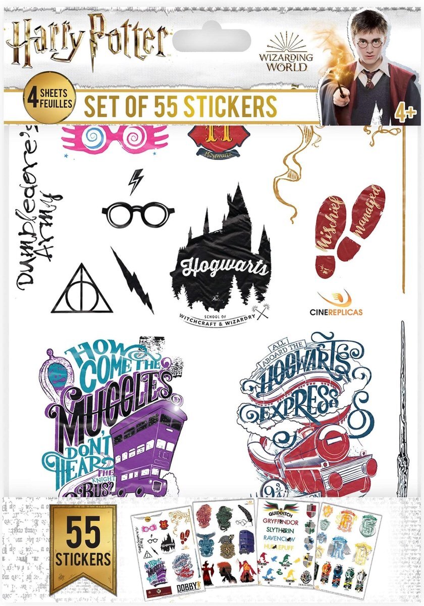 Cinereplicas Harry Potter - 50 Sticker Set MERCHANDISE