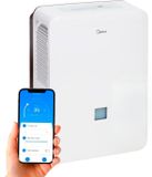 Merkloos Luchtontvochtiger - 50 l - Tot 112 m² - Uitneembare tank - App-bediening - Laag stroomverbruik