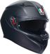 AGV K3 Mat Zwart ECE2206 Integraalhelm Maat XL