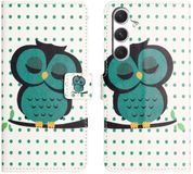 Selected by GSMpunt.nl Samsung Galaxy A27 Hoesje Portemonnee Book Case Uil Print