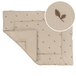 Tots Tale Boxkleed Bébé Soft Muslin Leaves Taupe