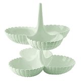 Guzzini Tiffany, Set van 2 Antipastiera - Mauve Groen, 27x25xh25,5 cm - 199201243
