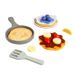 BigJigs houten pannenkoeken speelgoed set - fantasie ontbijt speelset.
